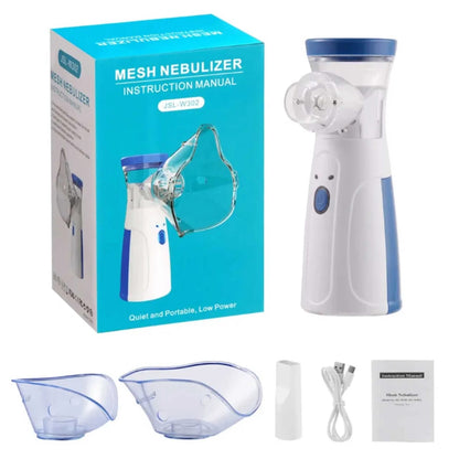 NÉBULISEUR PORTABLE : pour enfants et adultes asthmatiques en cas de crise, de sinusite ou de difficulté respiratoire.